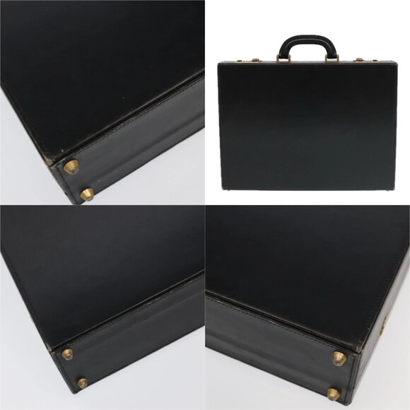 GUCCI Business Bag Leather Black Auth 93060 - Picture 14 of 15